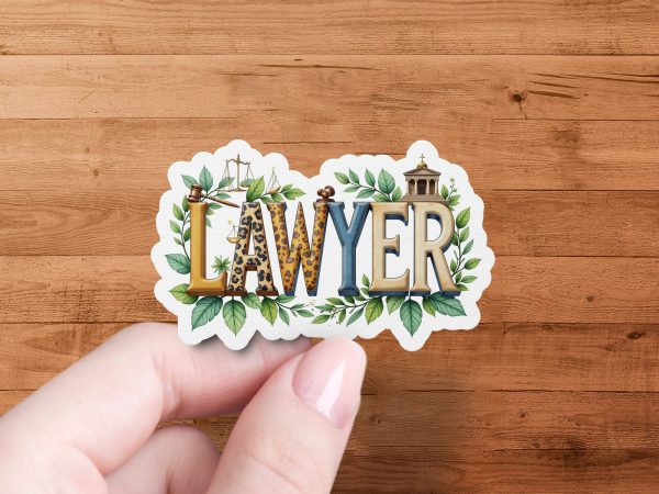 Lawyer Letters with Legal Symbols 300DPI Tansparent PNG Sublimation Design - Image 4