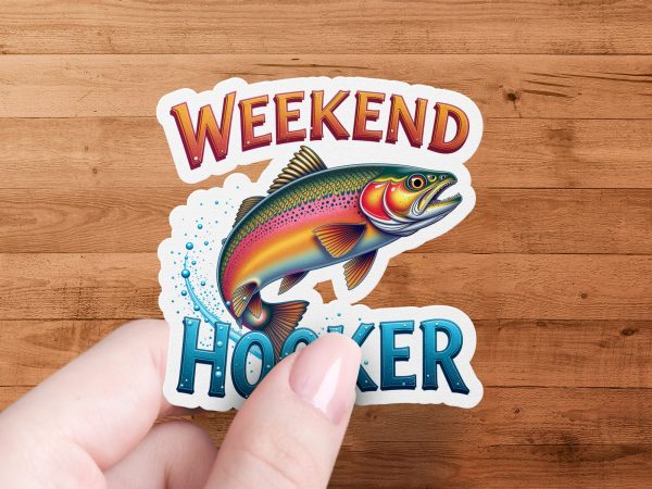 Weekend Hooker Fishing Graphic 300DPI Tansparent PNG Sublimation Design - Image 4