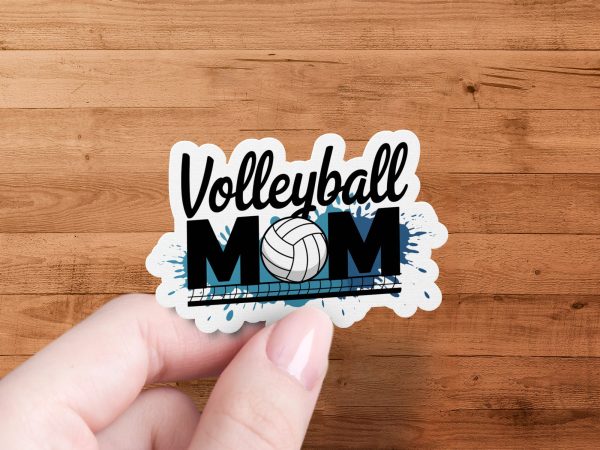 Volleyball Mom PNG Design, Sports Mom Clipart, High Resolution 300 DPI, Transparent Background, Printable Volleyball Art - Image 4