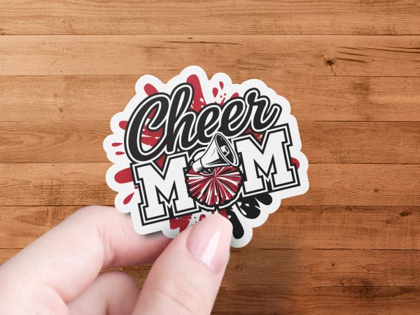 Cheer Mom Design, Cheerleading Mom PNG, Cheer Mom Sublimation, Cheer Mom Transparent PNG, Cheer Design - Image 4