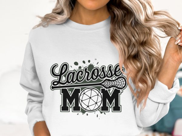 Lacrosse Mom 300 DPI Transparent PNG Design, Perfect for Crafting Scrapbooking, Custom T-Shirt Mug Sticker Digital Download