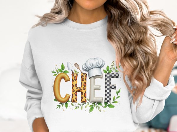 Chef Themed Art for Culinary Enthusiasts 300DPI Tansparent PNG Sublimation Design