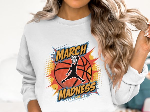 March Madness Basketball Art 300DPI Tansparent PNG Sublimation Design