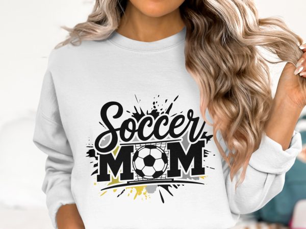 Soccer Mom 300 DPI Transparent PNG Download, Soccer Mom Clipart, Soccer Mom Digital Design, Soccer Graphic for Shirts, Soccer Mom Decal