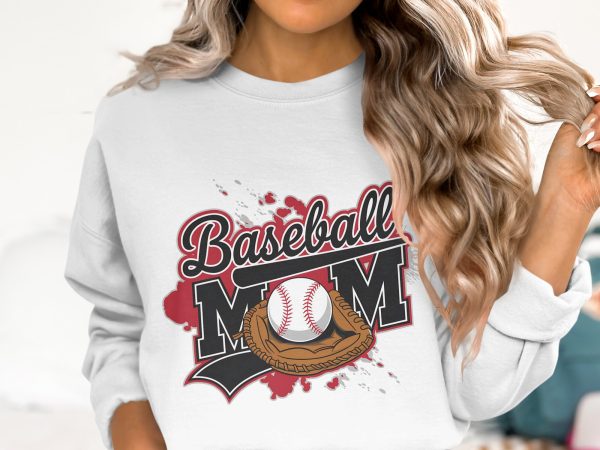 Baseball Mom PNG Design, Baseball Lover PNG, Sports Mom Clipart, High-Quality 300 DPI Image, Digital Download, Transparent Background