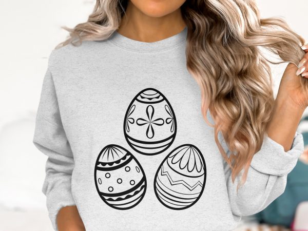 Decorative Easter Eggs Illustration SVG File Design Element - Image 3