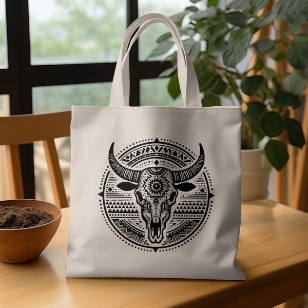 Intricate Tribal Bull Skull Mandala SVG Design Element - Image 5