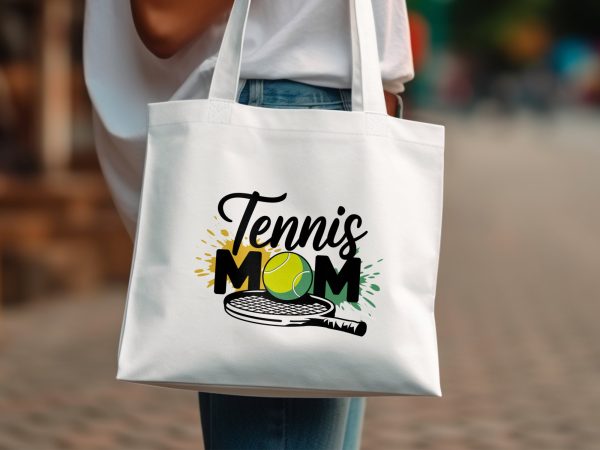 Tennis Mom Design, Tennis Mom PNG, Tennis Racket and Ball, 300 DPI PNG, Sports Mom png, Tennis Mom Clipart, Instant Download - Image 2