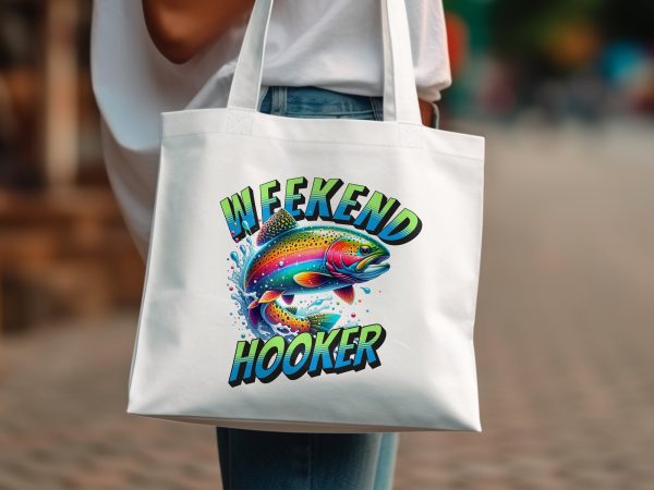 Weekend Hooker Fishing Design 300 DPI Transparent PNG Sublimation Design - Image 2