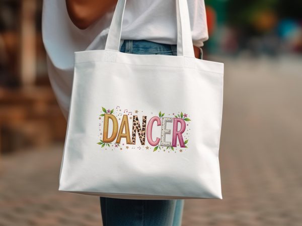 Dancer Typography Artwork 300DPI Tansparent PNG Sublimation Design - Image 2