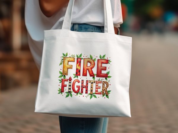 Firefighter Themed 300DPI Tansparent PNG Sublimation Design - Image 2