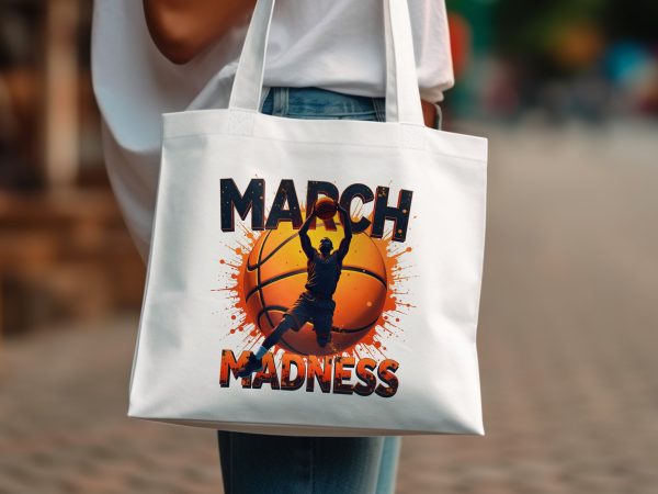 March Madness Basketball Dunk 300DPI Tansparent PNG Sublimation Design - Image 2