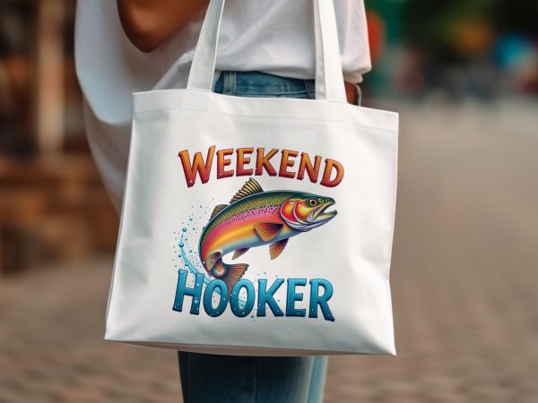 Weekend Hooker Fishing Graphic 300DPI Tansparent PNG Sublimation Design - Image 2