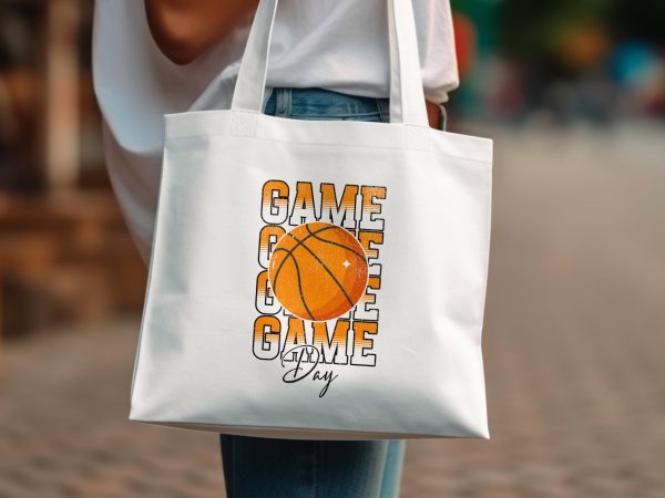 Game Day Basketball 300 DPI Transparent PNG Sublimation Design - Image 2