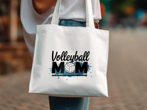 Volleyball Mom PNG Design, Sports Mom Clipart, High Resolution 300 DPI, Transparent Background, Printable Volleyball Art - Image 2