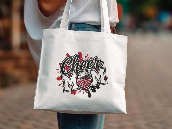 Cheer Mom Design, Cheerleading Mom PNG, Cheer Mom Sublimation, Cheer Mom Transparent PNG, Cheer Design - Image 2