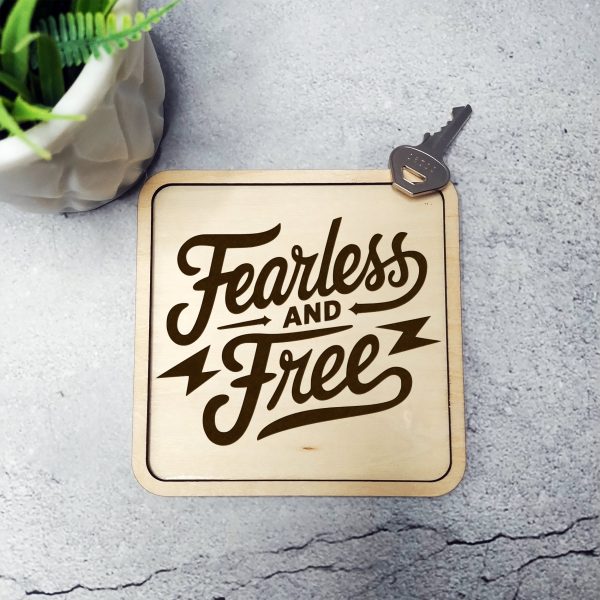 Fearless and Free Motivational SVG Design Element - Image 2