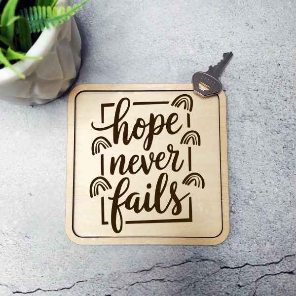 Hope Never Fails Calligraphy SVG Design Element - Image 2