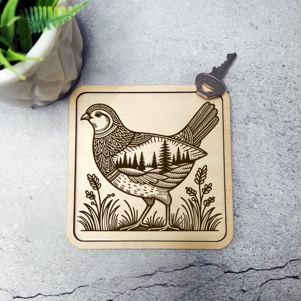 Detailed Bird with Forest Scene SVG Design Element File - Image 5