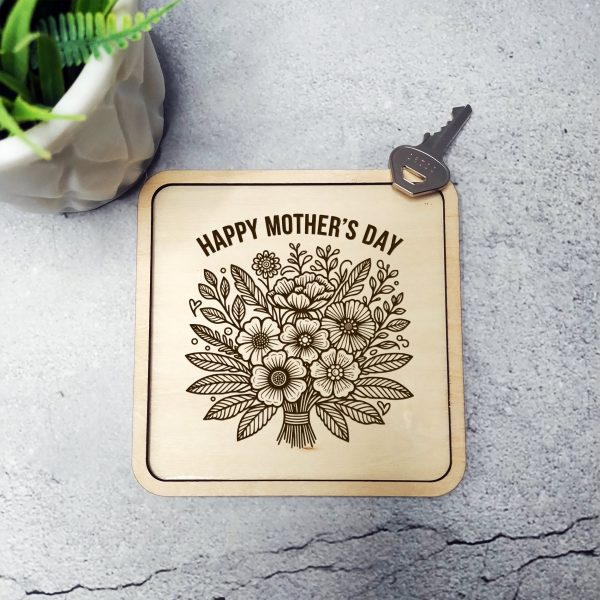 Happy Mother's Day Floral Bouquet SVG File Design Element - Image 5