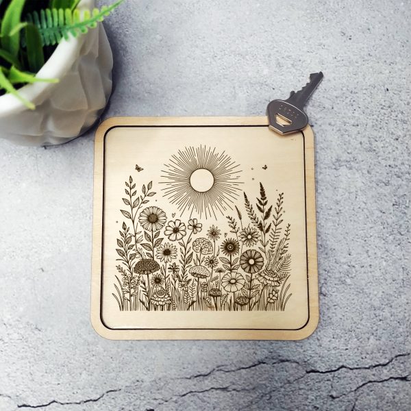 Beautiful Intricate Sun and Flowers SVG File Design Element - Image 5