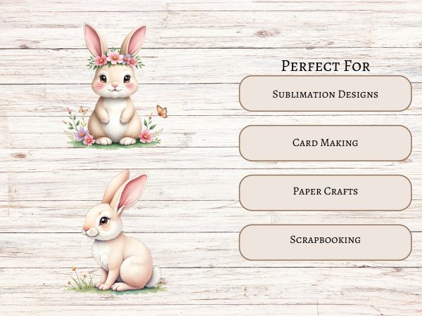 Bunny clipart bundle 10 clipart images - Image 3