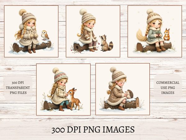 10 Image Winter Wonderland Clipart Bundle - Image 2