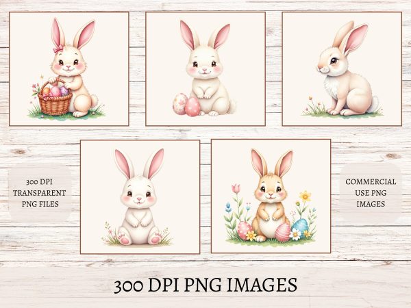 Bunny clipart bundle 10 clipart images - Image 2