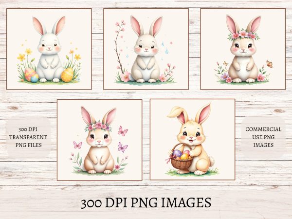 Bunny clipart bundle 10 clipart images