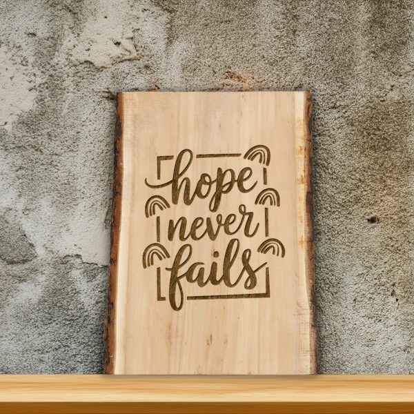 Hope Never Fails Calligraphy SVG Design Element - Image 4