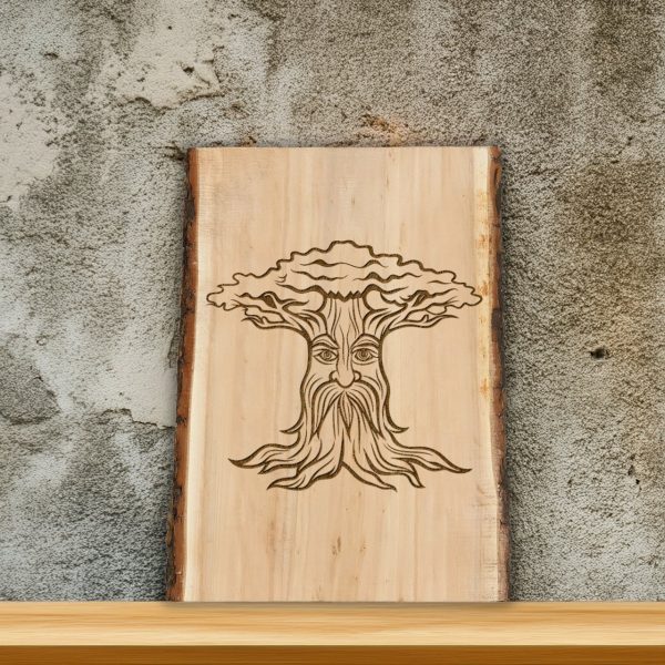 Majestic Old Tree Face Illustration SVG File Design Element - Image 2