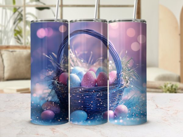 Easter eggs basket tumbler wrap - Image 2