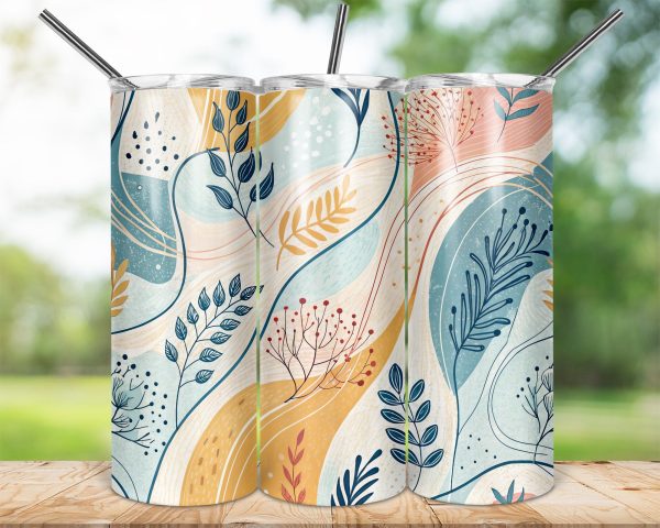 Nature Inspired Art Adorned 20oz Skinny Sublimation Tumbler Wrap - Image 2